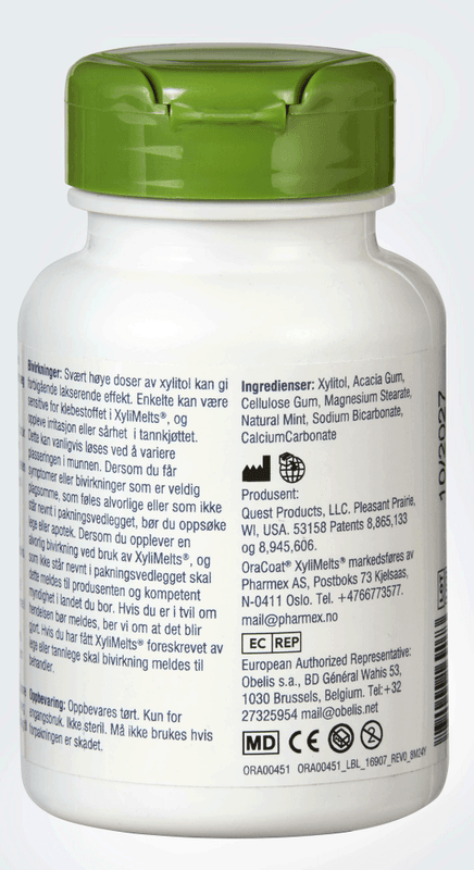 XyliMelts Mild Mint 110 stk boks